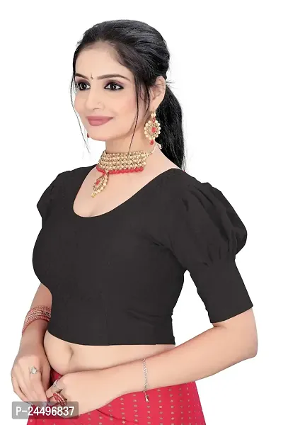 Shiva Business Hub Latest Net Readymade Blouses for Womens and Cotton Lycra Stretchable Womens Blouse-thumb4