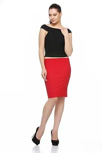 Shiva Business Hub Latest Pencil Formal Skirt for Womens and Womens Pencil Skirt-thumb2