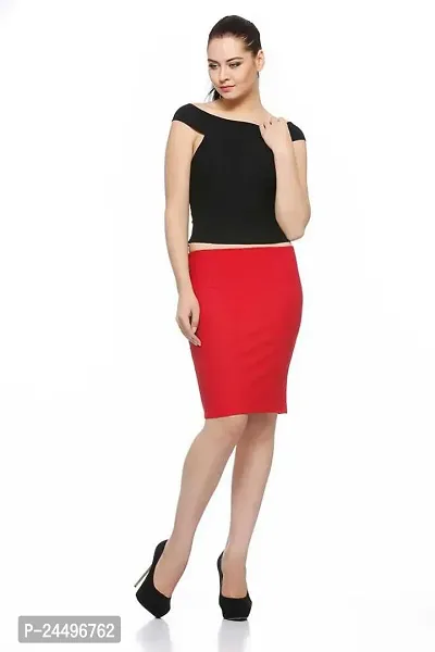 Shiva Business Hub Latest Pencil Formal Skirt for Womens and Womens Pencil Skirt-thumb3