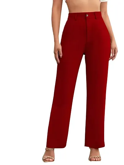 Buy Women Black Slim Fit Check Business Casual Trousers Online - 514310 |  Allen Solly