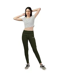 Active wear Tights Gymwear Yoga Pants for Womens || Womens Premium high Waist sretchable Yoga Pants-thumb3