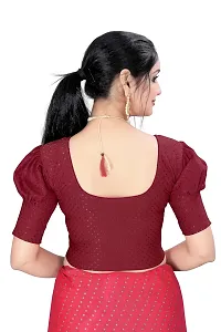 Shiva Business Hub Latest Net Readymade Blouses for Womens and Cotton Lycra Stretchable Womens Blouse-thumb1