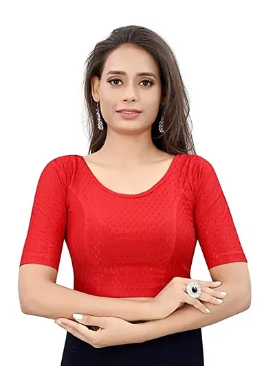 Cotton Lycra Stitched Blouse For Women