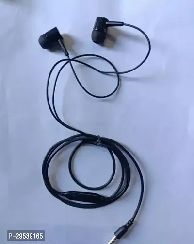 Stylish Black In-ear Wired Headphones With Microphone-thumb0