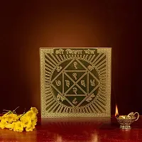 Om BhariPuriCopper Bisha/Visha Yantra Heavy 22 Gauge Yantram Original Effective (3 x 3 Inch, Brown Color)-thumb2