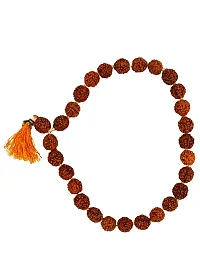 Om BhariPuri Rudraksha Bracelet Natural Five Mukhi Rudraksha Bracelet for Men  Women, Pack of 1, Bead Size 8 mm-thumb1