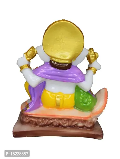 Om BhariPuri Marble Ganesha/Ganeshji Murti for Home Decor Showpiece Figurine Ganpati Idol God of Success and Luck, Diwali Gifts Ganesh Statue Puja/Pooja 6 Inch-thumb3