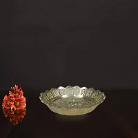 Om BhariPuri Brass Pooja Thali Puja Dish Aarti Plate for Worship and Gift Purpose (Pack of 5, Weight:- 0.021 Kg)-thumb1