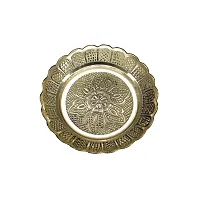 Om BhariPuri Brass Pooja Thali Puja Dish Aarti Plate for Worship and Gift Purpose (Pack of 2, Weight:- 0.08 Kg)-thumb2