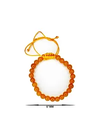 Om BhariPuri Citrine Bracelet for Financial Luck | Stylish Charm Crystal Bracelet for Men Women Boys and Girls (Pack of 1)-thumb1