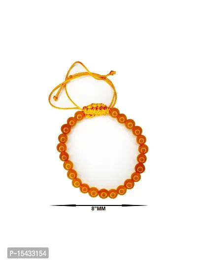 Om BhariPuri Citrine Bracelet for Financial Luck | Stylish Charm Crystal Bracelet for Men Women Boys and Girls (Pack of 1)-thumb2