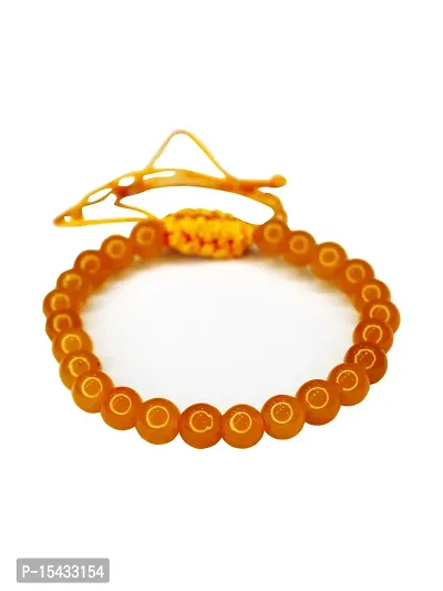 Om BhariPuri Citrine Bracelet for Financial Luck | Stylish Charm Crystal Bracelet for Men Women Boys and Girls (Pack of 1)-thumb3