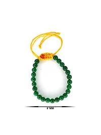 Om BhariPuri Original Natural Charged Activated Energized Emerald Stone Bracelet for Men and Women | Remove Negative Energy, Negativity Protection, Vastu Healing (Pack of 1)-thumb1