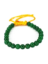 Om BhariPuri Original Natural Charged Activated Energized Emerald Stone Bracelet for Men and Women | Remove Negative Energy, Negativity Protection, Vastu Healing (Pack of 1)-thumb2