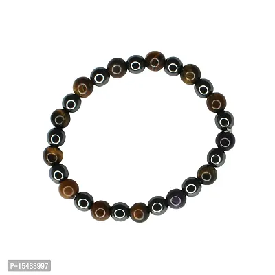 Om BhariPuri Tiger Eye Bracelet | Natural  Certified | Astrological Gemstone | Positive Effect | Unisex Both for Men  Women (Pack of 1)