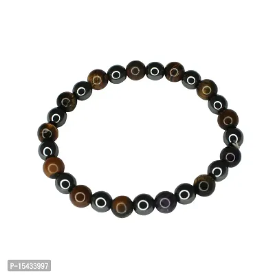 Om BhariPuri Tiger Eye Bracelet | Natural  Certified | Astrological Gemstone | Positive Effect | Unisex Both for Men  Women (Pack of 1)-thumb4