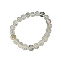 Om BhariPuri Sphatik Bracelet Bead Diamond Cutting Round Beads Healing Bracelet for Unisex (Pack of 1)-thumb2