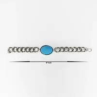 Om BhariPuri Stainless Steel Silver Salman Khan Bracelet-thumb3