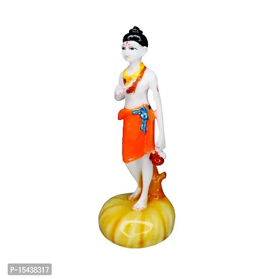 Om BhariPuri Marble Neelkanth/Nilkanth Varni Murti/Statue/Idol for Home Temple Puja/Pooja Mandir (H x L x W:- 17 x 7 x 7 cm, Gold Color)-thumb3