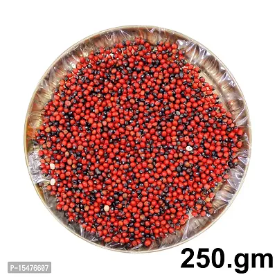 Om BhariPuri Natural  Original Lal Chirmi Gunja Beads Chirmi Ke Beez Chirmi Seads Red Gumchi Gunjari Gunja Beej Gunja Lal Seeds Chirmi Seeds (250 gm)-thumb3