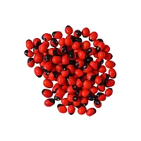 Om BhariPuri Natural  Original Lal Chirmi Gunja Beads Chirmi Ke Beez Chirmi Seads Red Gumchi Gunjari Gunja Beej Gunja Lal Seeds Chirmi Seeds (50 gm)-thumb2