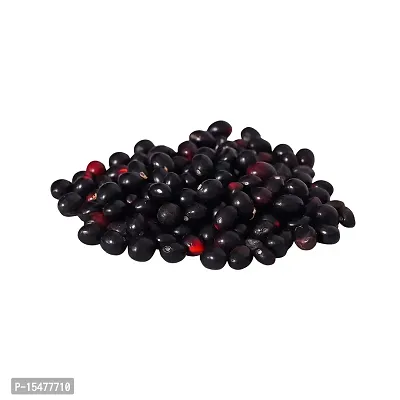 Om BhariPuri Natural  Original Black Chirmi Gunja Beads Chanoti Ke Beez Chirmi Seads Kali Gumchi Gunjari Gunja Beej Chanothi Black Seeds Chirmi Seeds (Pack of:- 51 Pcs)-thumb2