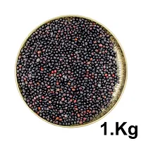 Om BhariPuri Natural  Original Black Chirmi Gunja Beads Chanoti Ke Beez Chirmi Seads Kali Gumchi Gunjari Gunja Beej Chanothi Black Seeds Chirmi Seeds (Pack of:- 51 Pcs)-thumb3