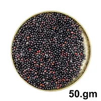 Om BhariPuri Natural  Original Black Chirmi Gunja Beads Chanoti Ke Beez Chirmi Seads Kali Gumchi Gunjari Gunja Beej Chanothi Black Seeds Chirmi Seeds (50 gm)-thumb3