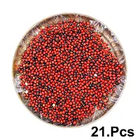 Om BhariPuri Natural  Original Lal Chirmi Gunja Beads Chirmi Ke Beez Chanothi Seads Red Gumchi Gunjari Gunja Beej Gunja Lal Seeds Chanoti Seeds (Pack of:- 21 Pcs)-thumb2