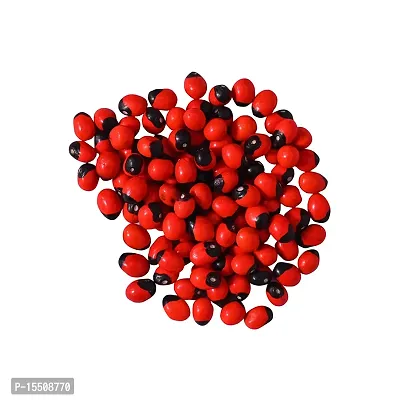 Om BhariPuri Natural  Original Lal Chirmi Gunja Beads Chirmi Ke Beez Chanothi Seads Red Gumchi Gunjari Gunja Beej Gunja Lal Seeds Chanoti Seeds (Pack of:- 21 Pcs)-thumb4