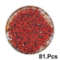 Om BhariPuri Natural Original Lal Chirmi Gunja Beads Chirmi Ke Beez Chanothi Seads Red Gumchi Gunjari Gunja Beej Gunja Lal Seeds Chanoti Seeds (Pack of:- 81 Pcs)-thumb3