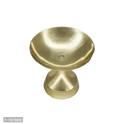 Om BhariPuri Brass Deepak/Diya Oil Lamp for Aarti Home Temple Puja Articles Decor Diwali/Durga Pooja Navratri Gifts (Diameter:- 4 cm, Set of 11)-thumb4