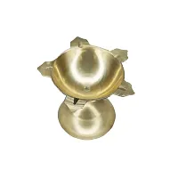 Om BhariPuri Brass Deepak/Diya Oil Lamp for Aarti Home Temple Puja Articles Decor Diwali/Durga Pooja Navratri Gifts (Diameter:- 6 cm, Set of 5)-thumb3