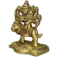 Om BhariPuri Brass Durga/Ambe Maa/Vaishno Devi/Sherawali/MATA Rani Murti for Home Puja/Pooja Temple (Height:- 2.5)-thumb1