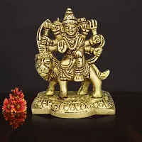 Om BhariPuri Brass Durga/Ambe Maa/Vaishno Devi/Sherawali/MATA Rani Murti for Home Puja/Pooja Temple (Height:- 2.5)-thumb3