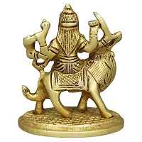 Om BhariPuri Brass Durga/Ambe Maa/Vaishno Devi/Sherawali/MATA Rani Murti for Home Puja/Pooja Temple (H x L x W :- 3 x 2.5 x 2)-thumb4