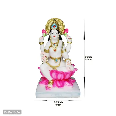 Om BhariPuri Laxmi Idol Lakshmi Maa Murti Laxmi Maa Statue (Height:- 8 Inch)-thumb2