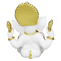 Om BhariPuri Ganesh Statue Ganesh Idol Ganeshji Murti for Puja (Height:- 5.5 Inch)-thumb2