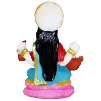 Om BhariPuri Marble Saraswati Maa Idol for Home Temple Pooja Living Study Room Sarswati/Sarda Maa Murti Figurine Religious Gift Items Saraswati Statue (Height :- 3.5 Inch)-thumb2