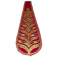 Om BhariPuri Uparna/Khes/Shela/Shawl for Ganesha Shringar/Chunari/Patka for Ganpati/Krishna/Laddu Gopal Statue Ganesh God Vastra (H x W x L:- 40 x 0.1 x 5 Inch, Pack of 2)-thumb2