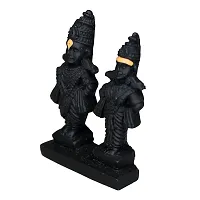 Om BhariPuri Marble Vitthal Rukmini/Rukmani Murti/Idol/Statue for Car Dashborad, Home Pooja Temple Room, Gifting Purpose, Showpiece Figurine 8 Cm-thumb2