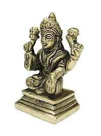 Om BhariPuri Brass Lakshmi/Laxmi MATA/Idol/Statue Brass Murti for Diwali Puja Durga Maa Idol 8 Cm-thumb3