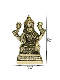 Om BhariPuri Brass Lakshmi/Laxmi MATA/Idol/Statue Brass Murti for Diwali Puja Durga Maa Idol 8 Cm-thumb1