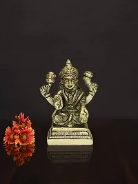 Om BhariPuri Brass Lakshmi/Laxmi MATA/Idol/Statue Brass Murti for Diwali Puja Durga Maa Idol 8 Cm-thumb2