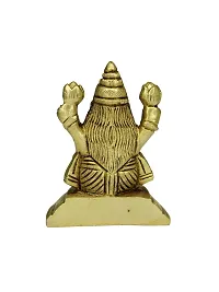 Om BhariPuri Brass Lakshmi/Laxmi MATA Statue Brass Murti for Diwali Puja Durga Maa Idol for Gift 8 Cm-thumb2