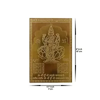 Om BhariPuri Copper Mahalaxmi Pujan Yantra Heavy 22 Gauge Siddh (Energized) and Effective Yantram (Brown, 6 x 4 Inch)-thumb1