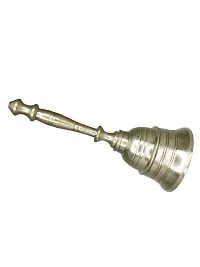 Om ssvmb9 Brass Bell/Ghanti for Home Puja Mandir Prayer Bell Pooja Head Pooja Puja Bell Ghanti, for Poojan Purpose, Spiritual Gift Items 4 Inch-thumb2