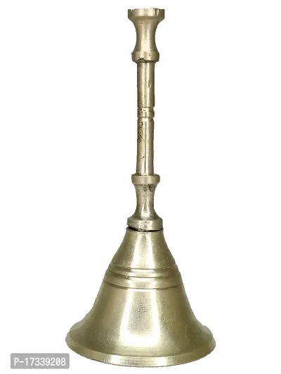 Om ssvmb9 Brass Bell/Ghanti for Home Puja Mandir Prayer Bell Pooja Head Pooja Puja Bell Ghanti, for Poojan Purpose, Spiritual Gift Items 3 Inch-thumb0