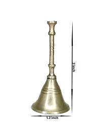 Om ssvmb9 Brass Bell/Ghanti for Home Puja Mandir Prayer Bell Pooja Head Pooja Puja Bell Ghanti, for Poojan Purpose, Spiritual Gift Items 3 Inch-thumb1