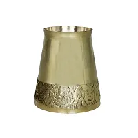 Om BhariPuri Pittal Small Glass Made of Pure Brass for Puja-thumb4